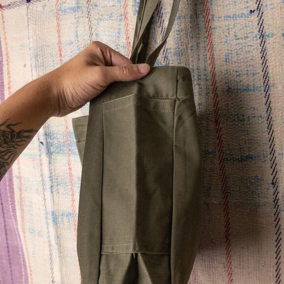 Upcycled handmade carhartt canvas tote bag - Picture 5 of 7